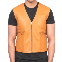 Motorbike Leather Vest