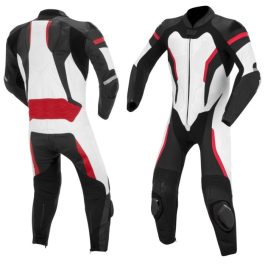 Men Motorbike Leather Racing Suits
